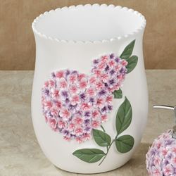 Hydrangea Bloom Wastebasket Multi Pastel