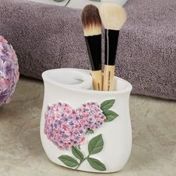 Hydrangea Bloom Brush Holder Multi Pastel