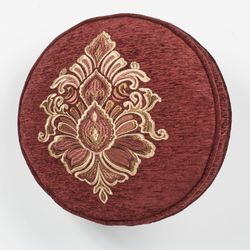 Ravenna Embroidered Pillow Multi Warm Round