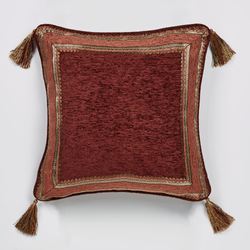 Ravenna Tasseled Pillow Multi Warm 18 Square