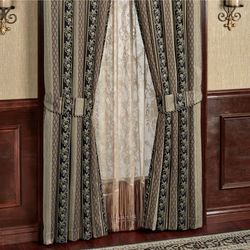Fontainebleau Tailored Curtain Pair Taupe