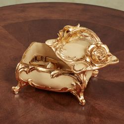 Eliza Rose Covered Box Ivory/Gold
