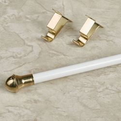 Cafe Curtain Rod White