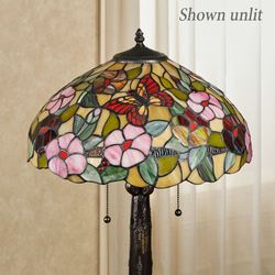 Spring Blossoms Stained Glass Table Lamp Multi Pastel