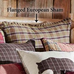 Wyatt Plaid Flanged Sham Multi Earth European