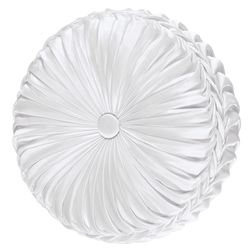 Astoria Tufted Pillow Off White Round