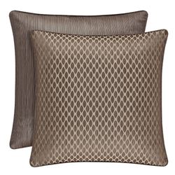 Astoria Patterned Piped Sham Coffee European