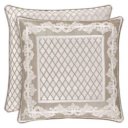 Bel Air Almond Reversible Framed Piped Pillow 20 Square