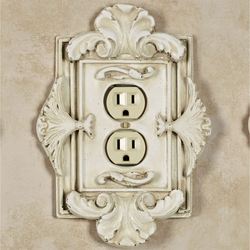 Florentine Single Outlet Old World White
