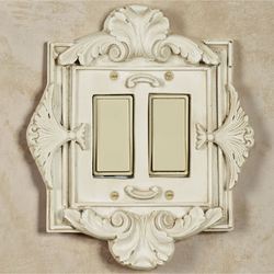 Florentine Double Dimmer Rocker Switch Old World White