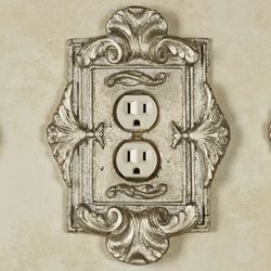 Florentine Single Outlet Silver Shimmer