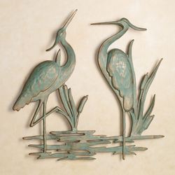 Heron Metal Wall Art