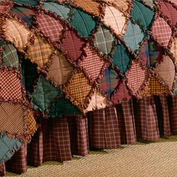 Campfire Gathered Bedskirt Multi Warm