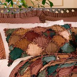 Campfire Patchwork Sham Multi Warm