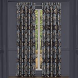 Middlebury Wide Tailored Curtain Pair Indigo 100 x 84