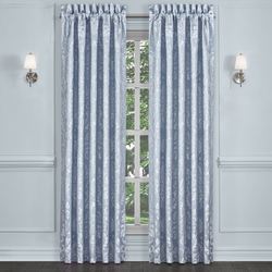 Malita Wide Tailored Curtain Pair Powder Blue 100 x 84