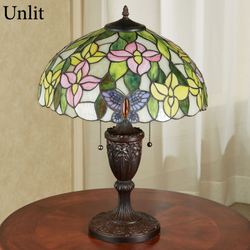 Valerie Stained Glass Table Lamp Multi Pastel