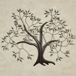 Willow in the Wind Wall Art Sculpture Brown Green