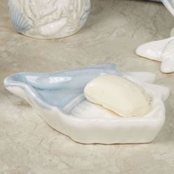 Abstract Coastal Soap Dish Blue