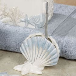 Abstract Coastal Toothbrush Holder Blue