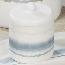 Murano Covered Jar Ivory