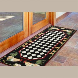 Roosters Black Runner 2 x 5