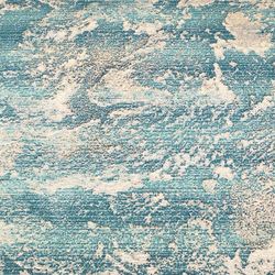 Stormy Sea Rug Runner Teal 111 x 76