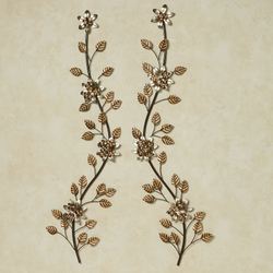 Bellissa Vining Wall Art Multi Metallic Set of Two