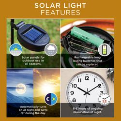 Large Rainbow Hot Air Balloon Solar Lantern Multi Bright