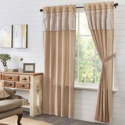 Camilia Curtain Pair Multi Warm 80 x 84