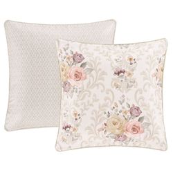 Chardonnay Reversible Floral European Sham Ivory