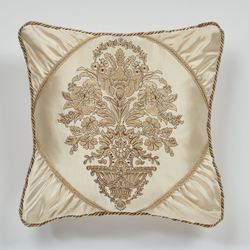 Barrington Embroidered Pillow Champagne 18 Square