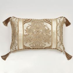 Barrington Tasseled Rectangle Pillow Champagne
