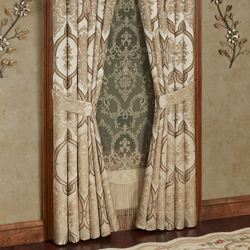 Barrington Wide Tailored Curtain Pair Champagne