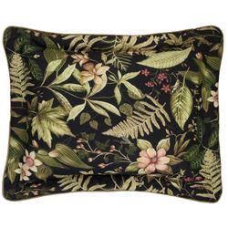 Tahitian Sunset Corded Sham Black