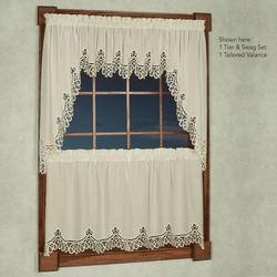 Abilene Tier and Swag Set Ecru