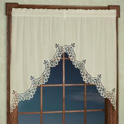 Abilene Swag Valance Pair Ecru 56 x 38
