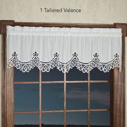 Abilene Tier and Swag Set White