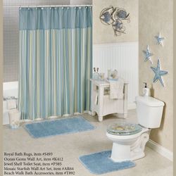 Clearwater Shower Curtain Multi Cool 72 x 72