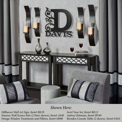 Swirl Decorative Table Vases Silver/Black Set of Two