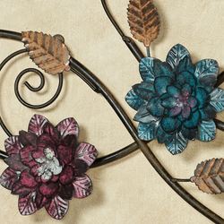 Samar Floral Wall Art Golden Bronze