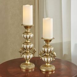 Millea Candleholders Ivory Set of Two