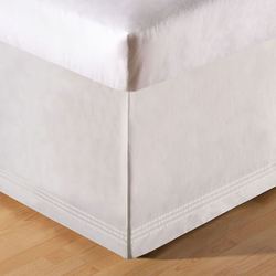 White Pintuck Bedskirt