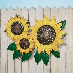 Sunflower Garden Wall Art Sculpture Multi Earth