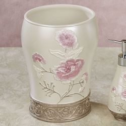 Dublin Rose II Wastebasket Ecru