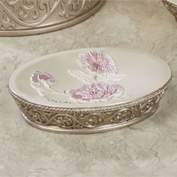 Dublin Rose II Soap Dish Ecru
