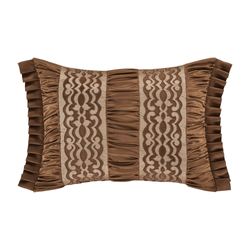 Surano II Flanged Rectangle Pillow Chocolate