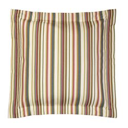 Virginia Striped Flanged European Sham Multi Warm