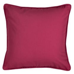 Virginia Raspberry Piped Pillow 17 Square