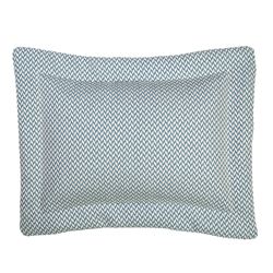 Virginia Flanged Rectangle Pillow Blue